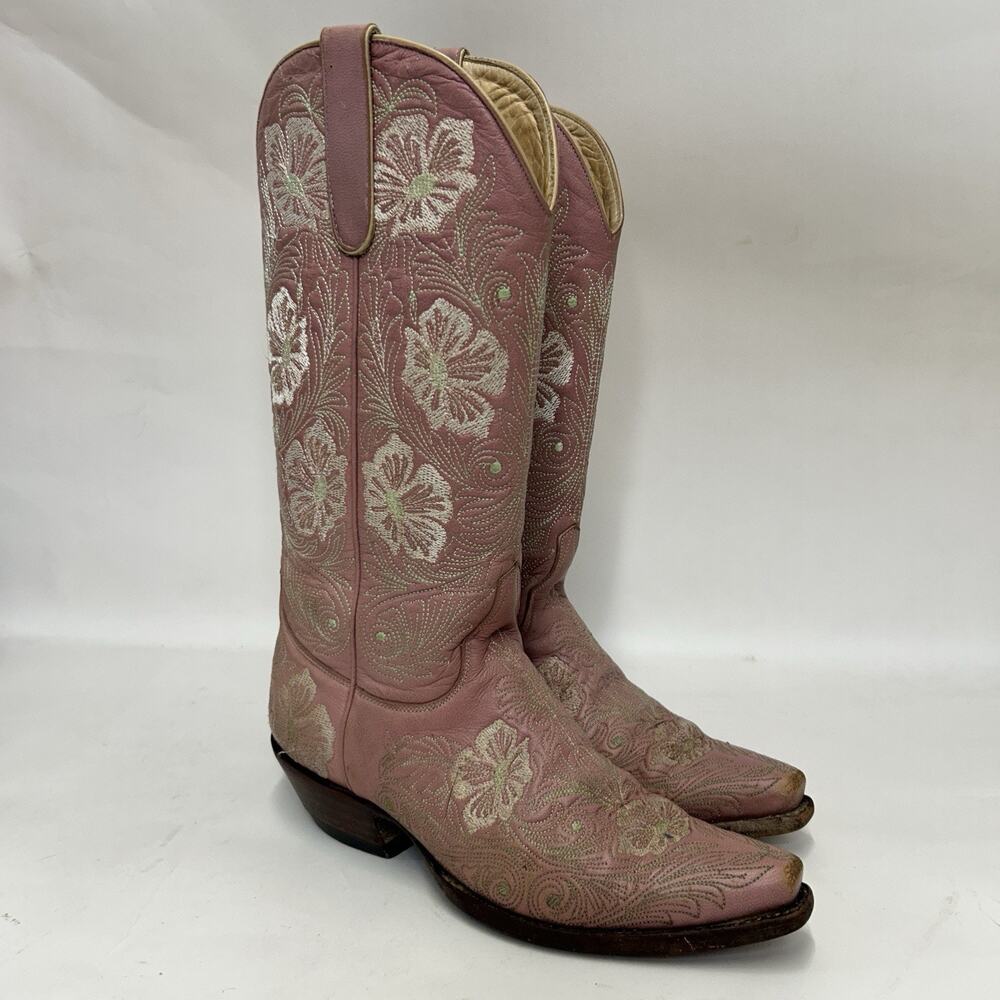Old Gringo Embroidered Floral Western Boots “Pink”
